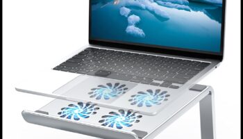 נוחות קירור: מאווררים ופדים למניעת התחממות יתר של מחשב נייד